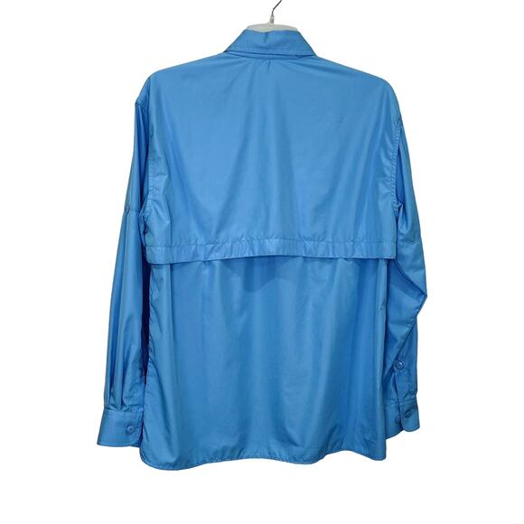 Orvis Performance Blue Fishing Shirt Vented Roll Up Sleeves Lightweight Medium - Picture 5 of 8